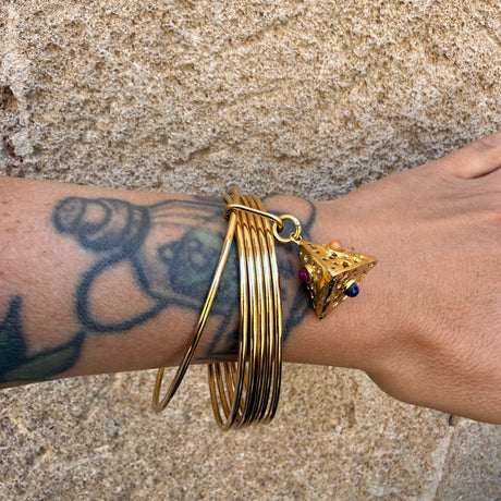 Bracciale 5 fili Lanterna Piramide