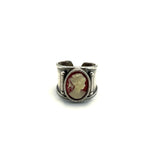 Cammeo Donna Rosso Argento925