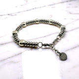 Bracciale Girelle Acciaio e pepite Argento925
