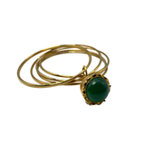 Bracciale 6 fili Lanterna Campana Verde