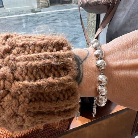 Bracciale Sfere big Argento925 Corno