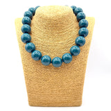 Collana sfere in Resina Ottanio
