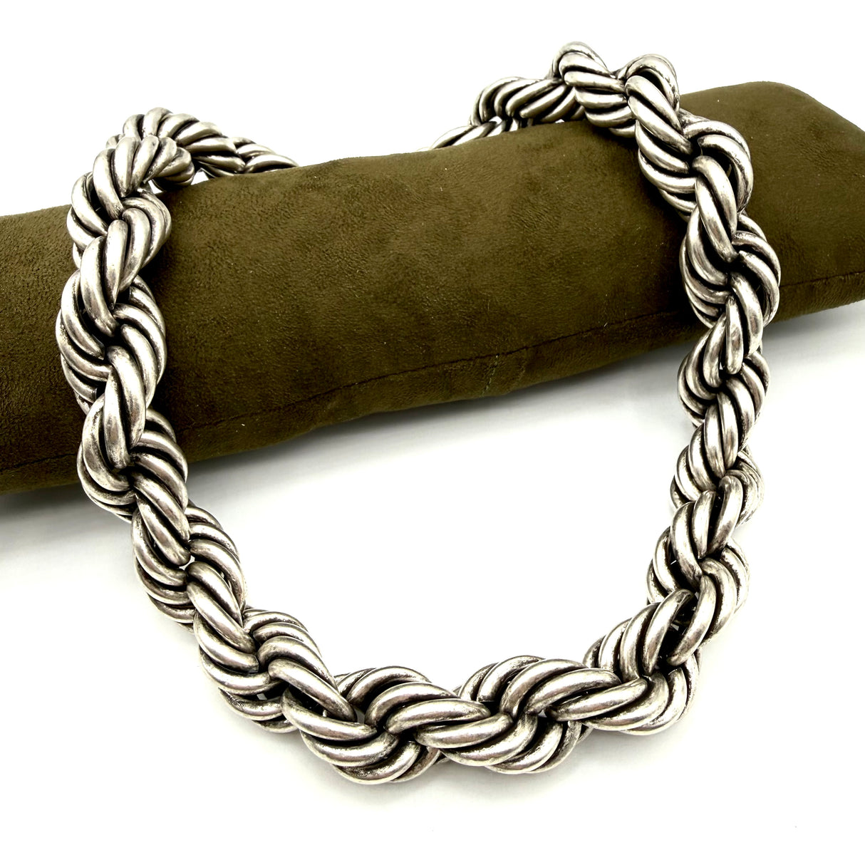 Collana Torcione Ottone Silver