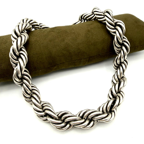 Collana Torcione Ottone Silver