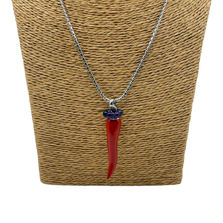 Collana Lucky Corno Rosso