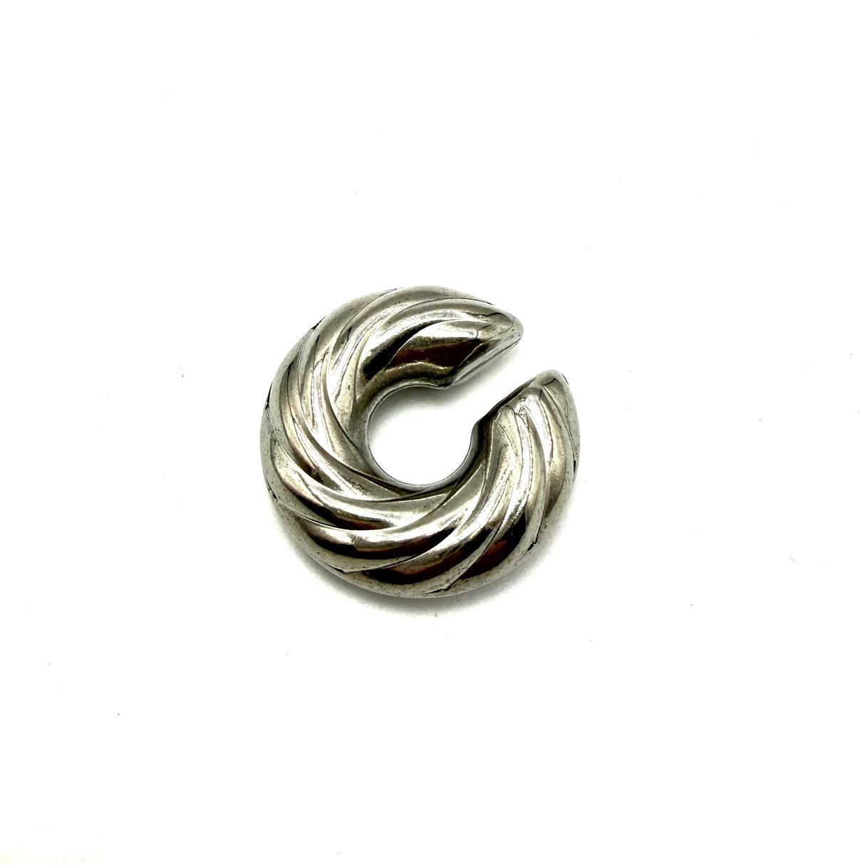 EAR CUFF TORCIONE ACCIAIO SILVER