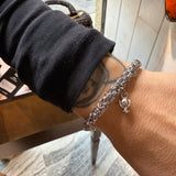 Bracciale Bizantina con Pumino Argento925