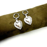 Orecchini Cerchio con Cuore sacro
