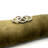 Tris fedine Piramidali Argento925