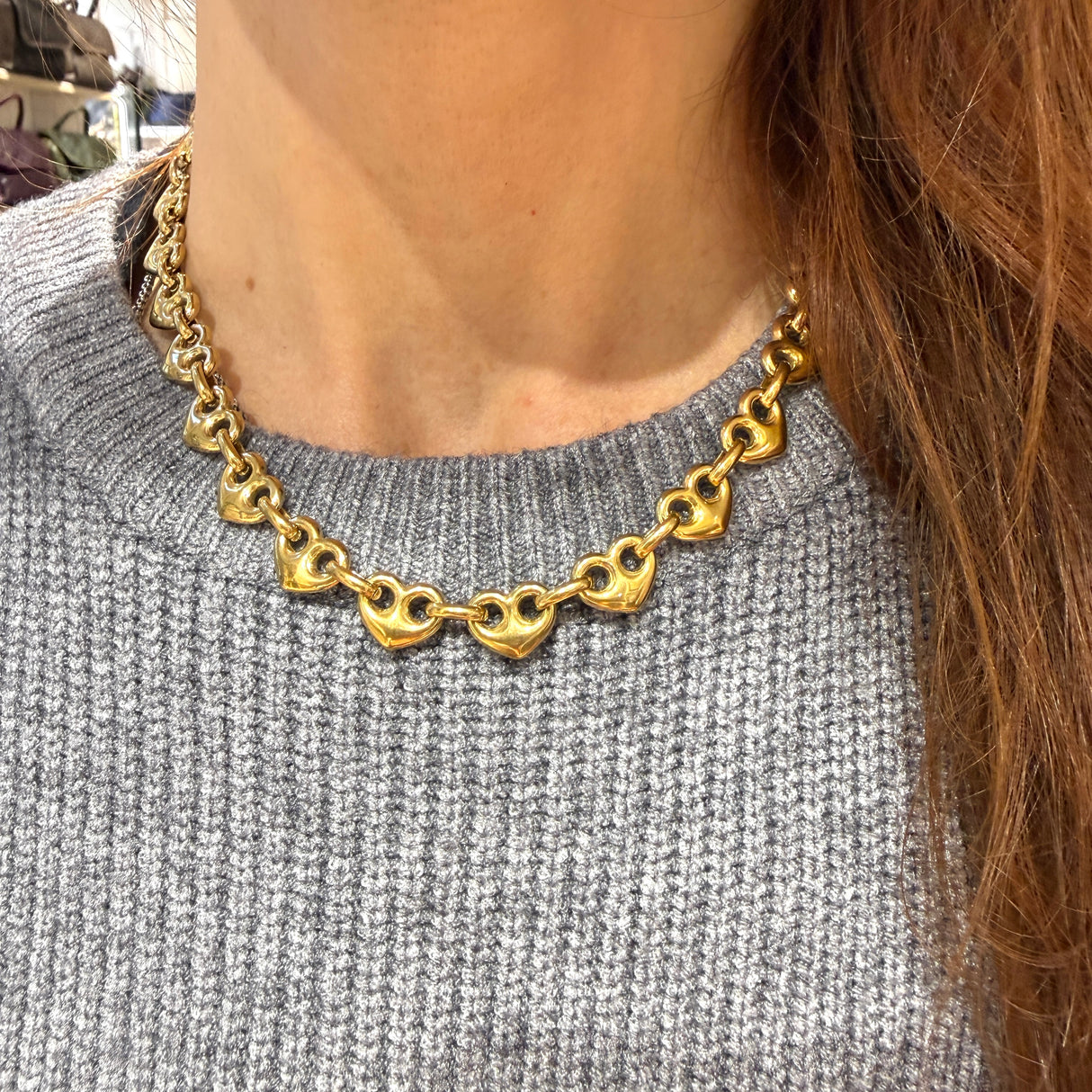 Collana Marinara Cuore Gold