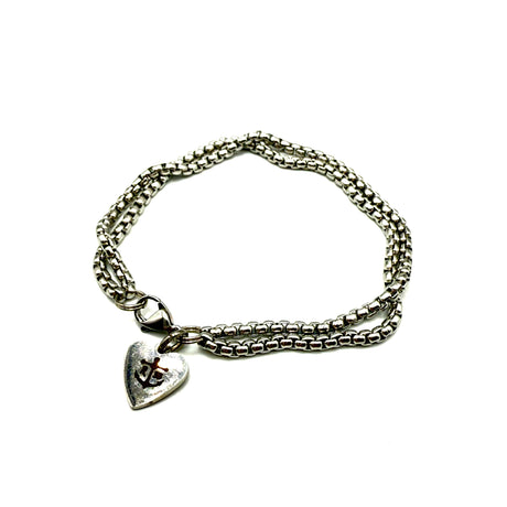Bracciale Cuore Acciaio