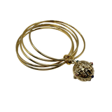 Bracciale 5 fili mina anni 60' dorato