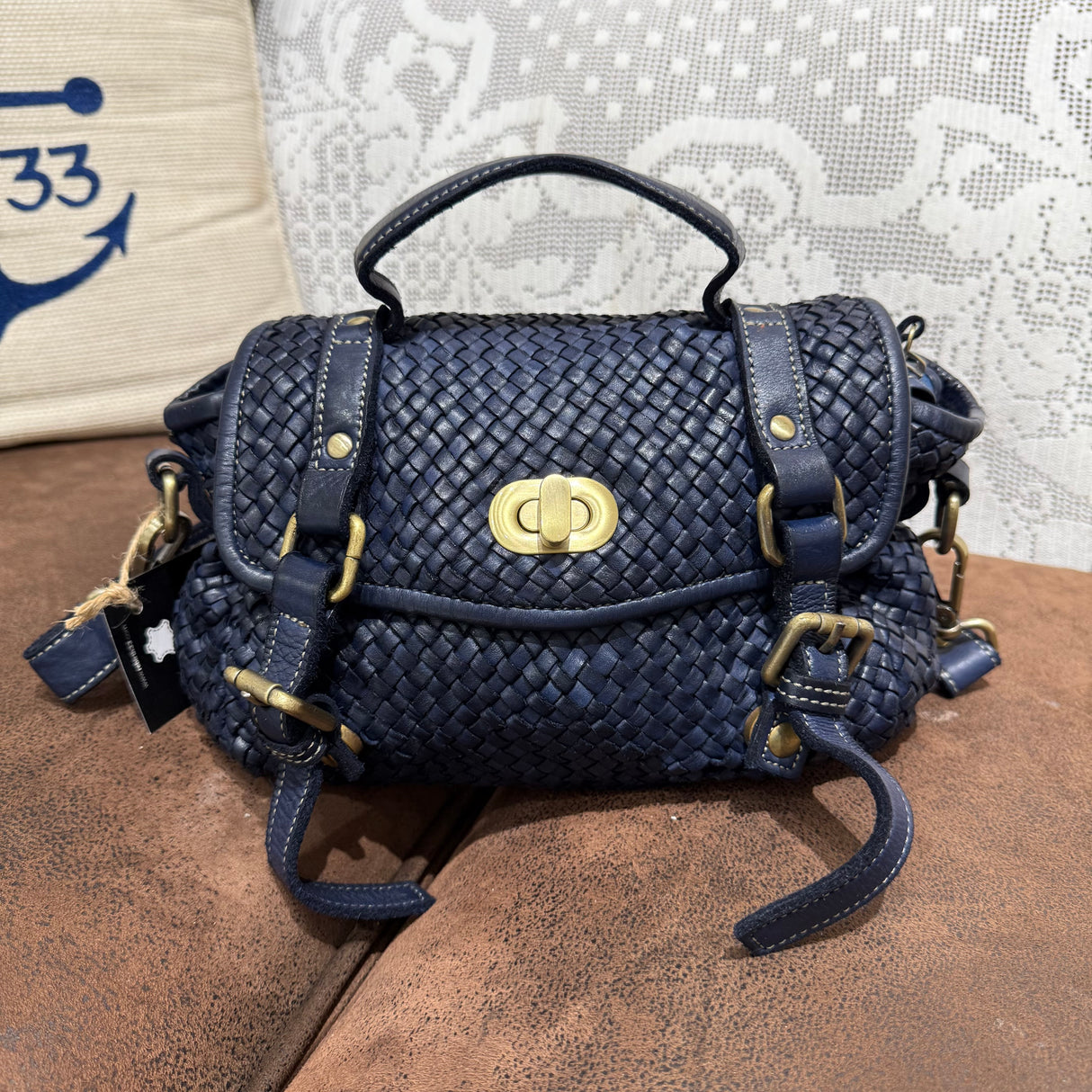 Borsa Dobby Blu