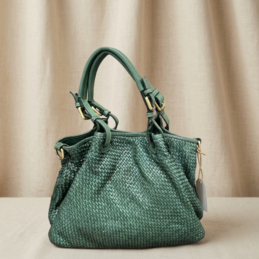 Borsa Rachele pelle Verde Foresta