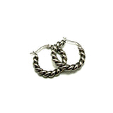 Orecchini Cerchio torcione acciaio inossidabile