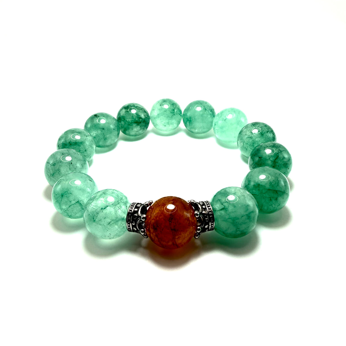 Bracciale Agata Verde e Corone