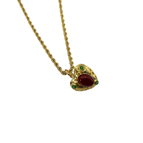 Collana Lanterna Cuore Giada Corniola