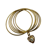 Bracciale 6 fili Lanterna Cuore Madreperla