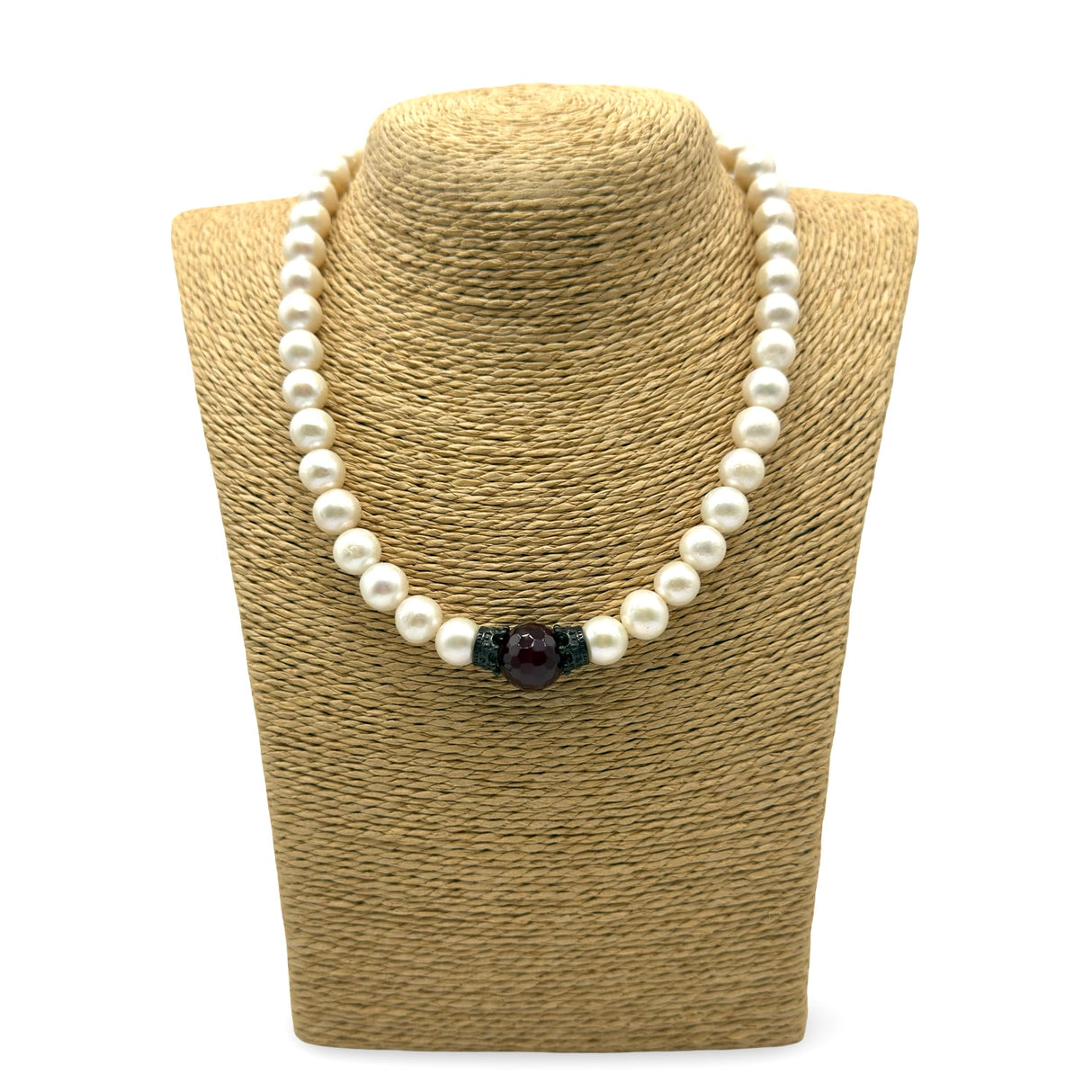 Collana Perle e Corone in acciaio inossidabile