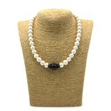 Collana Perle e Corone in acciaio inossidabile