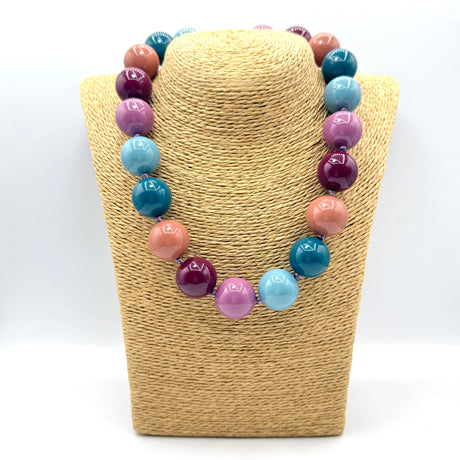 Collana sfere in Resina Multicolor 4