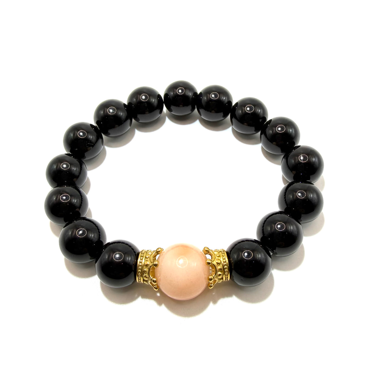 Bracciale Onice, resina e Corone