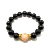 Bracciale Onice, resina e Corone