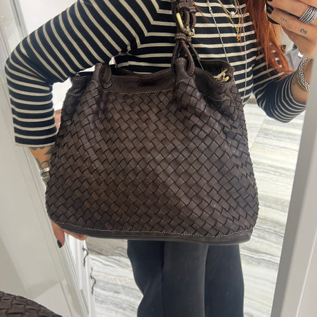 Borsa Intreccio Small Testa di Moro