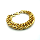 Bracciale Grumetta Spina di pesce Oro opaco