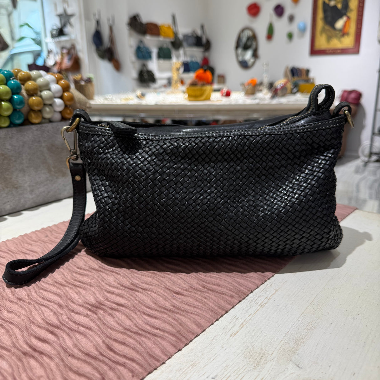 Pochette Intreccio Black