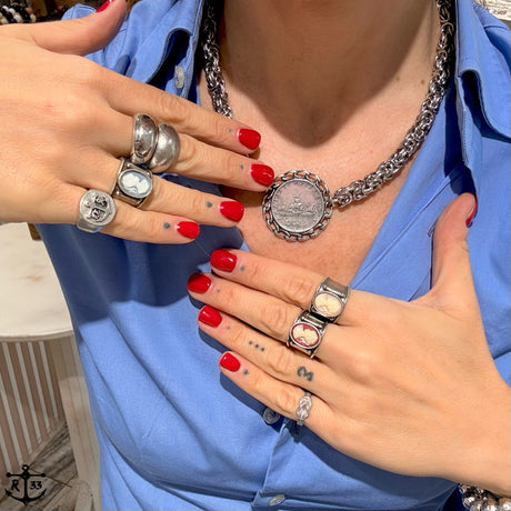 Collana Bizantina con Moneta 500 Lire