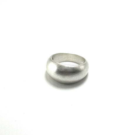Anello Fascia Bombata Satinata Argento925