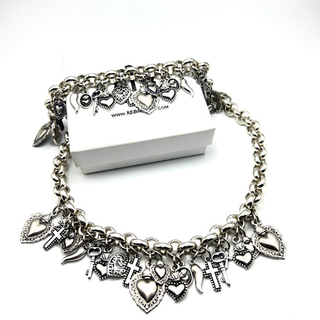 Collana e bracciale Lucky Cuore Sacro Silver DUO