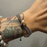 Bracciale pepita cuore Rosè Acciaio inossidabile
