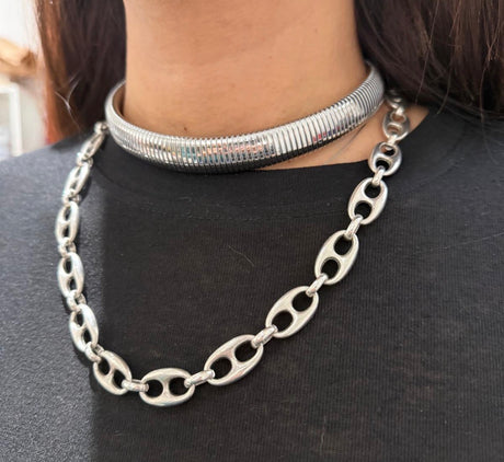 Collana Tubogas acciaio inossidabile