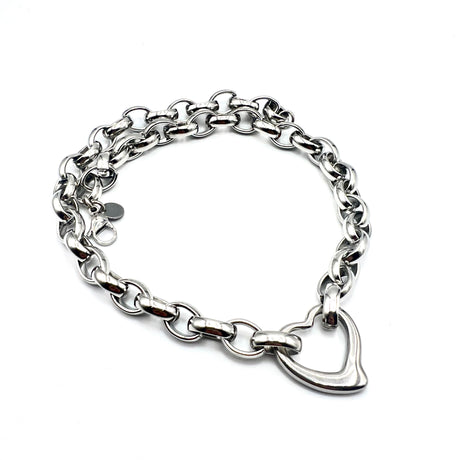 Collana Cuore Acciaio inossidabile