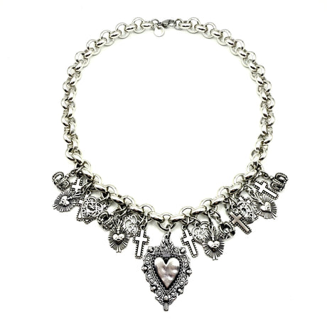 Collana Cuore Sacro, Croci e Corone