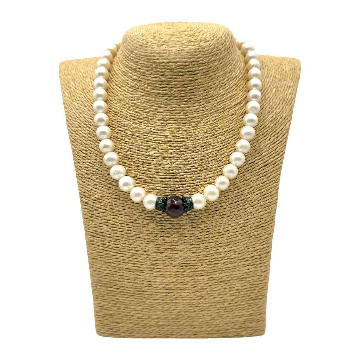 Collana Perle e Corone in acciaio inossidabile