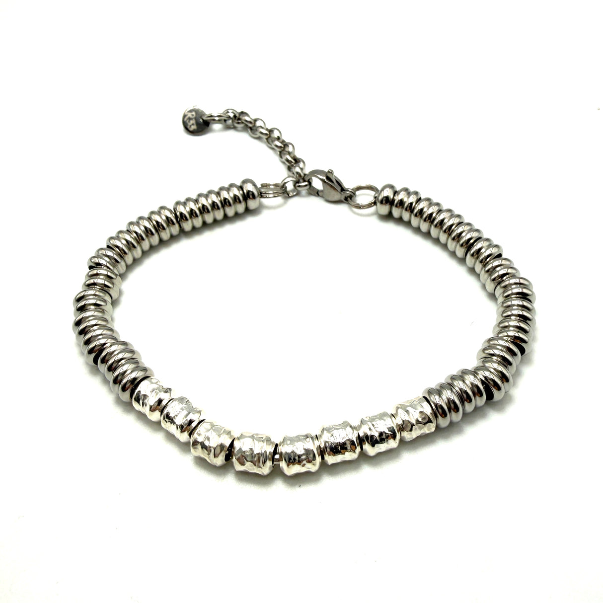 Bracciale Pepite Barilotti Acciaio e Argento925