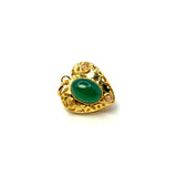 Charm Lanterna Cuore Giada verde
