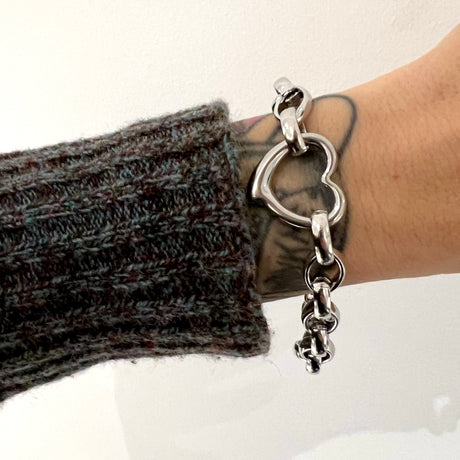 Bracciale Cuore Acciaio inossidabile