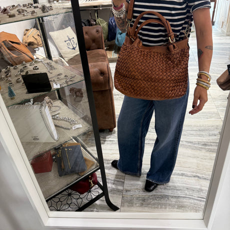 Borsa Intreccio Small Cuoio