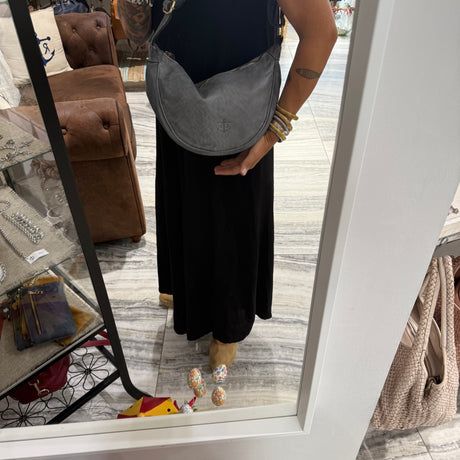 Borsa Marsupio Mezzaluna Grigia