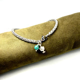 Bracciale Spiga Pumino Argento925 e Giada Verde