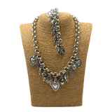 Collana e bracciale Lucky Cuore Sacro Silver DUO