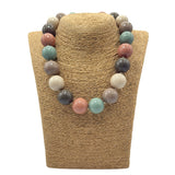 Collana sfere in Resina Multicolor 1
