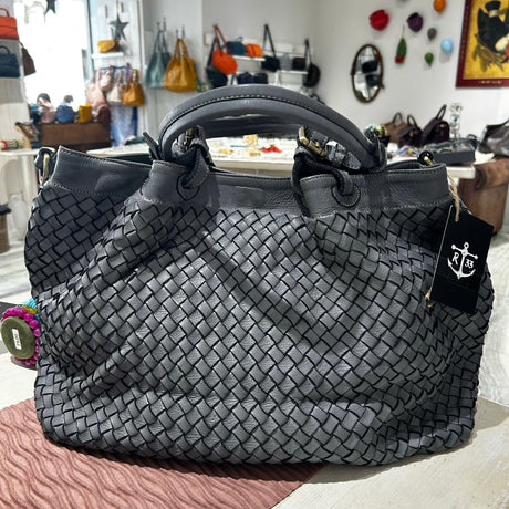Borsa Intreccio Grigio