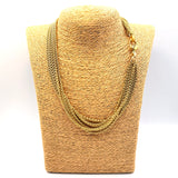 Collana Multifili Spiga Dorata