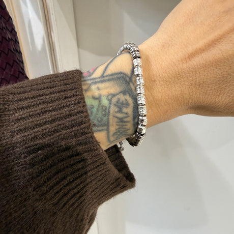 Bracciale Pepite Barilotti Acciaio e Argento925