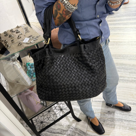 Borsa Intreccio Small Nera